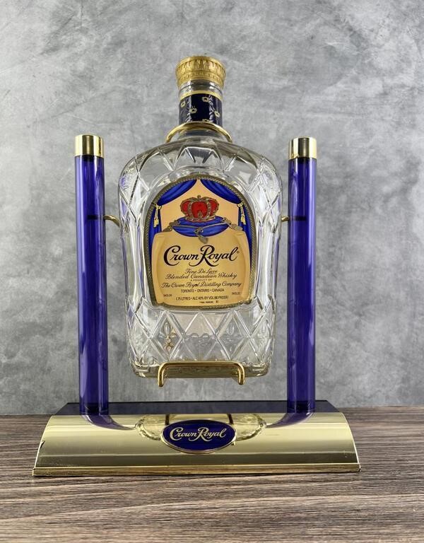 Crown Royal Tilt & Pour Bar Display With Bottle