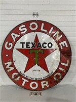 42 inch Double sided porcelain Texaco Gasoline