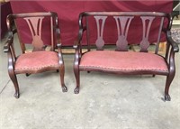 Beautiful Antique Settere And Matching Chair