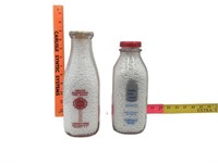 Trickling Springs Creamery Glass Milk Bottles