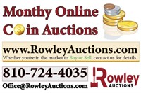November Coin & Currency Online Auction - Nov. 13 (Wed)