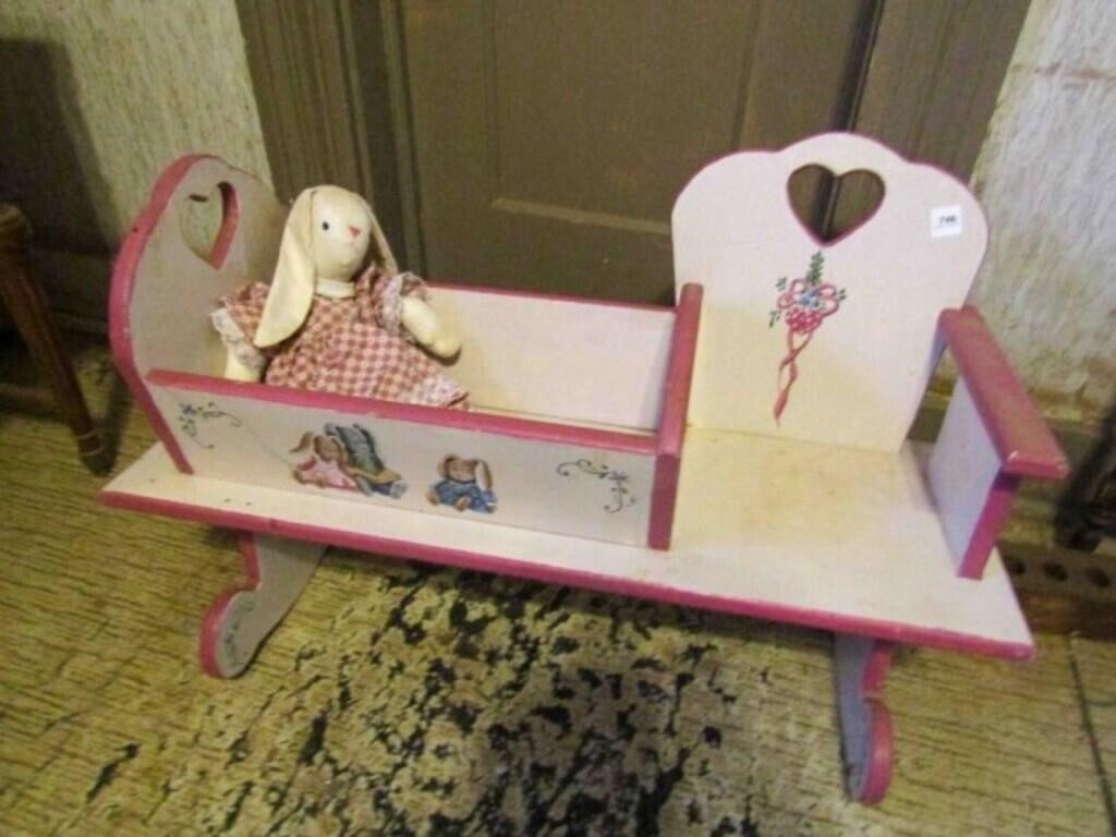 Children's rocker bench- 31" wide