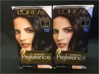 L’Oréal Paris Preference ultimate black hair dye,