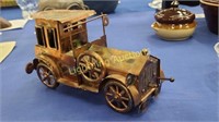 VINTAGE COPPER MUSICAL AUTOMOBILE