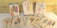 Vintage Sewing Patterns, Lot of 10
