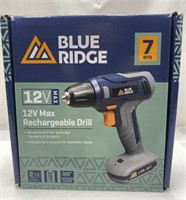 Blue Ridge 12V Rechargeable Drill, Not Tested