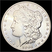 1904-S Morgan Silver Dollar ABOUT UNCIRCULATED