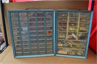2 Plastic Drawer Parts Cabinets w/ Contents
