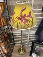 Painted Lamp Shade floor Lamp