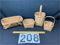 4 Longaberger baskets