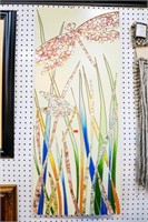 Dragonfly Inlay Hanging Wall Decoration 37" Long