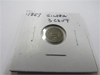 185? Silver  3 Cent