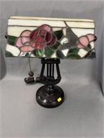 Slag Glass Desk Lamp