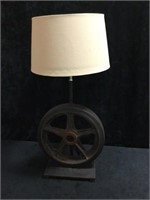 Fairbanks Cast Iron Wheel Lamp