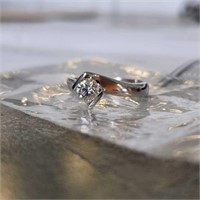 90% Platinum diamond engagement ring