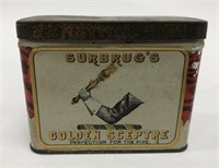 Surbrug’s Golden Sceptre Tobacco Tin