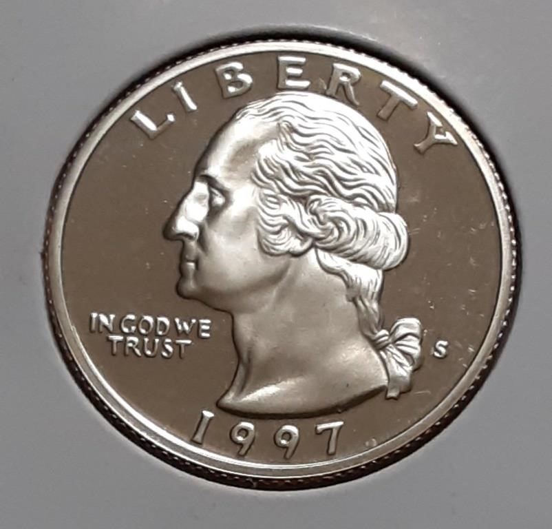 PROOF WASHINGTON QUARTER-1997-S