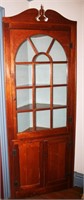 One Piece Corner Cupboard Nine Pane