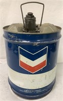 5 gallon Chevron oil can