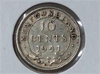 Nfld 10 Cent 1941  Xf