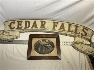 Cedar Falls sign, and picture