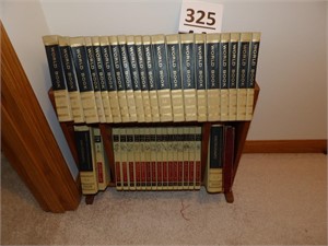 World Book Encyclopedia Books & Rack