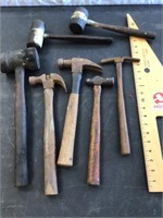 Collection of hammers and Mallets