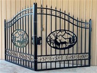 14' Bi-Parting Wrought Iron Gate