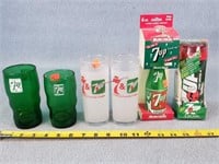 7 UP Glasses & Kids Drinkers