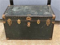 Antique Vulcanized Fiber Steamer Trunk 36"x20?x22