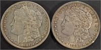 1884 (XF/AU) & 1888 (AU/BU) MORGAN DOLLARS