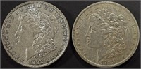 1882-O (AU/BU) & 1883-O (AU) MORGAN DOLLARS