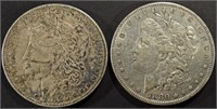 (2) 1880-O MORGAN DOLLARS XF