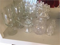 Lot of Glass & Crystal Items