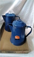 GSI Pioneer Enamelware Percolator