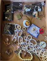Lot of Costume Jewelry - Some Sterling