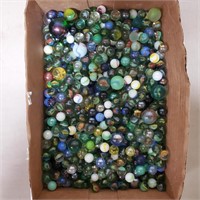 Tray Lot of Assorted Marbles