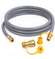 Gaspro natural gas hose with quick connect 12ft