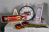 Cockshutt Battery Clock, Thermometer, 2 Firdge