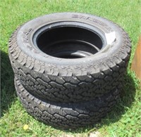 (2) General Grabber tires, size 235/70R16.