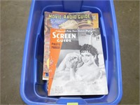 14 Gallon Tote Full of Vintage Screen & Movie Guid