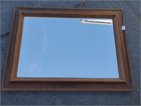 N- Framed Beveled Glass Mirror