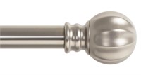 Ivilon Curtain Rod with Ball Finials - 1 inch