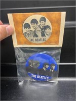 The Beatles Button MIP MIB-Blue