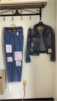 Denim jacket new with tags size extra small.