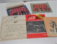 HOCKEY PROGRAMS-PICTURES-BOOKLETS 1950'S-1960'S.