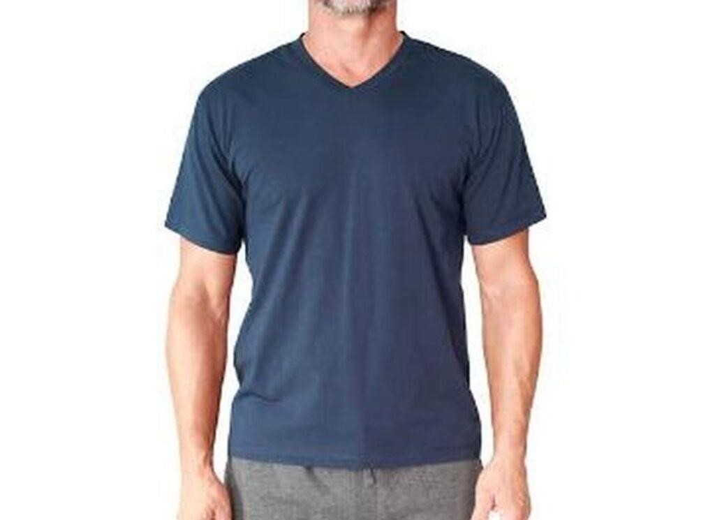 Pierre Cardin Men's SM V-Neck Lounge T-shirt, Blue