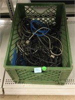 Crate of electrical wiring/cords.