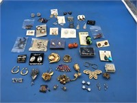 Large Selection Of Earrings & Some Pins