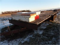 Shop Built Trailer 100in.w x 26ft. L, Triple Axle